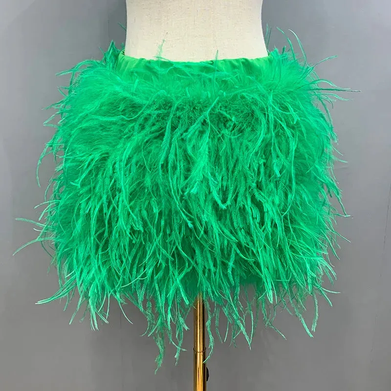 Felicia - Ostrich Feather Skirt