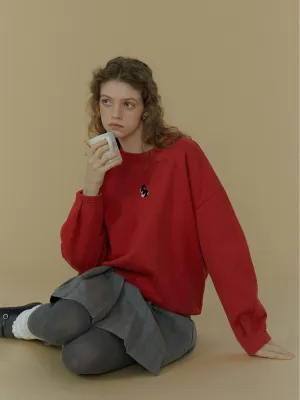 Flocked Rabbit Sweater & Skirt Set
