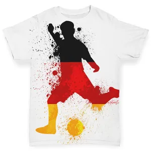 Football Soccer Silhouette Germany Baby Toddler ALL-OVER PRINT Baby T-shirt