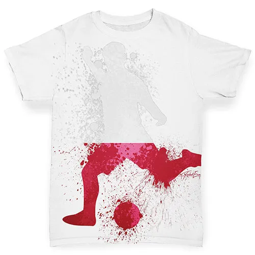 Football Soccer Silhouette Poland Baby Toddler ALL-OVER PRINT Baby T-shirt