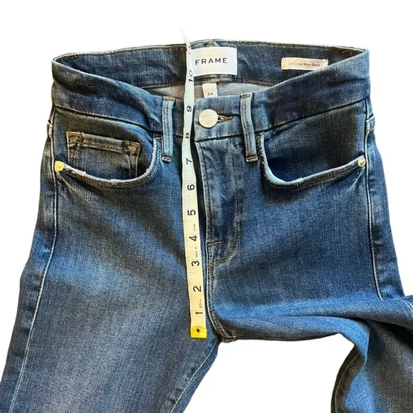 FRAME Le Crop Mini Boot jeans in EUC size 24