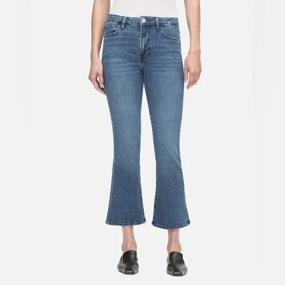 FRAME Le Crop Mini Boot jeans in EUC size 24