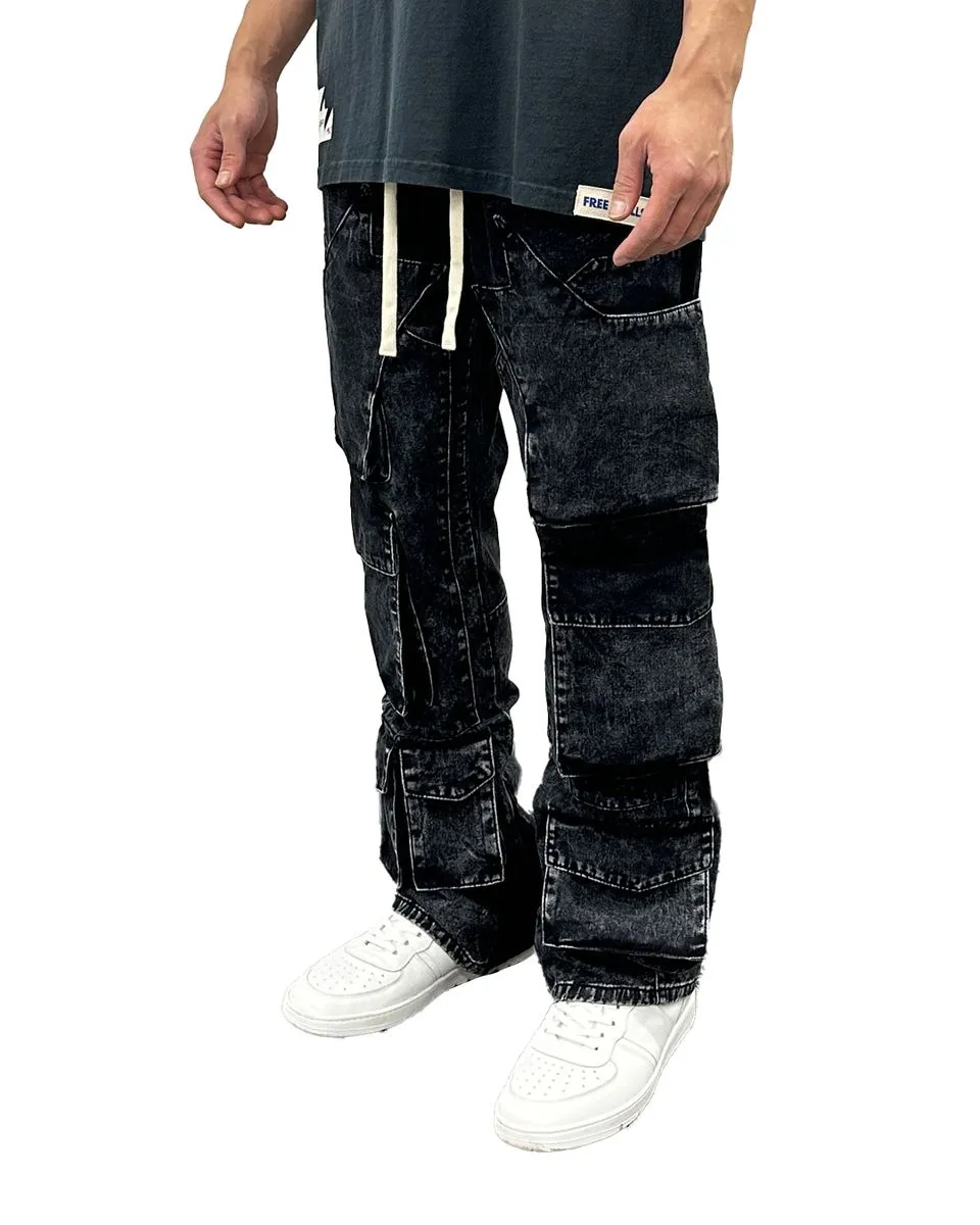 FREE REFILLS DAILY CARGO - STRAIGHT FIT (BLACK)