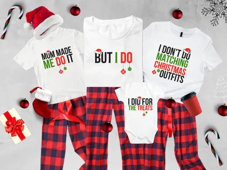 Funny Matching Family Christmas Tshirt