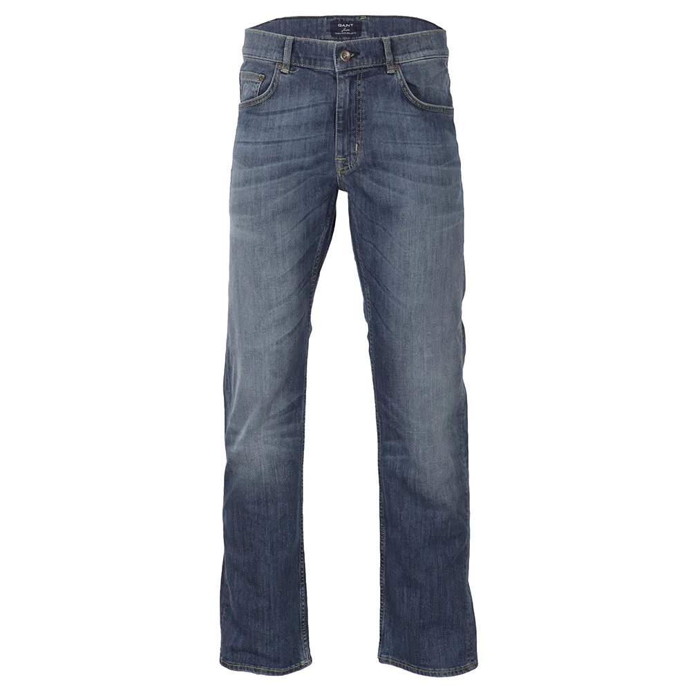 GANT Men's Indigo Wash Jason Comfort Regular Fit Jeans 103005