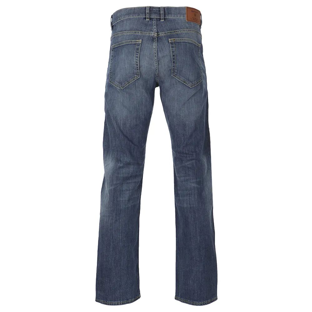 GANT Men's Indigo Wash Jason Comfort Regular Fit Jeans 103005