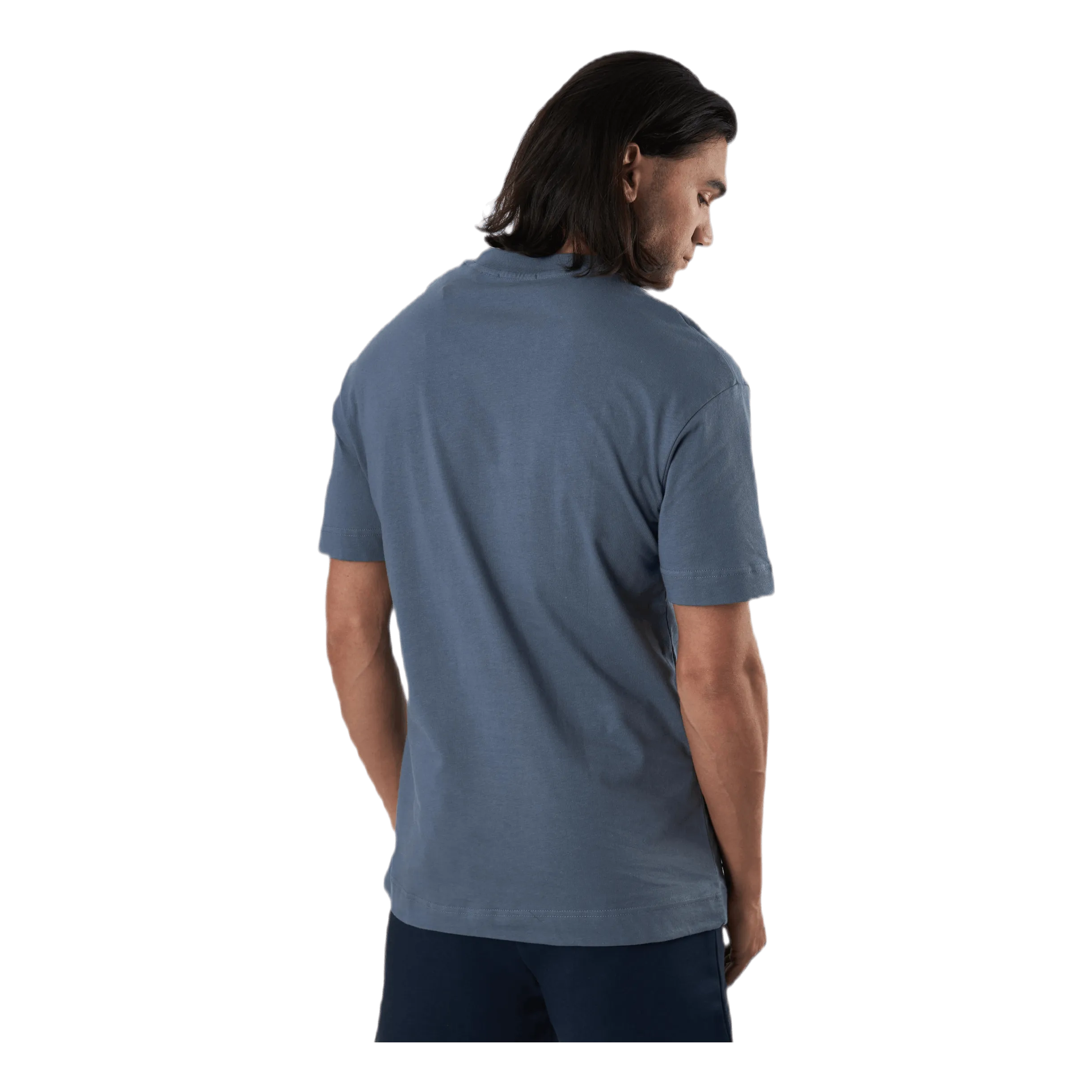 Geo Box Fit Ss Tee Blue