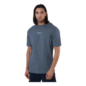 Geo Box Fit Ss Tee Blue