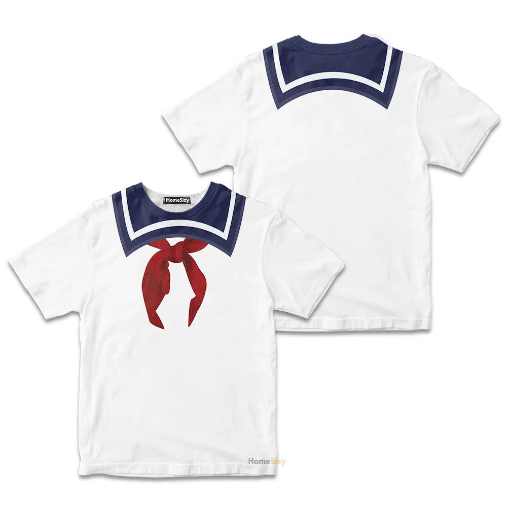 Ghostbusters Stay Puft Marshmallow Man Custom Cosplay Costume Kid Tshirt QT205198Hf