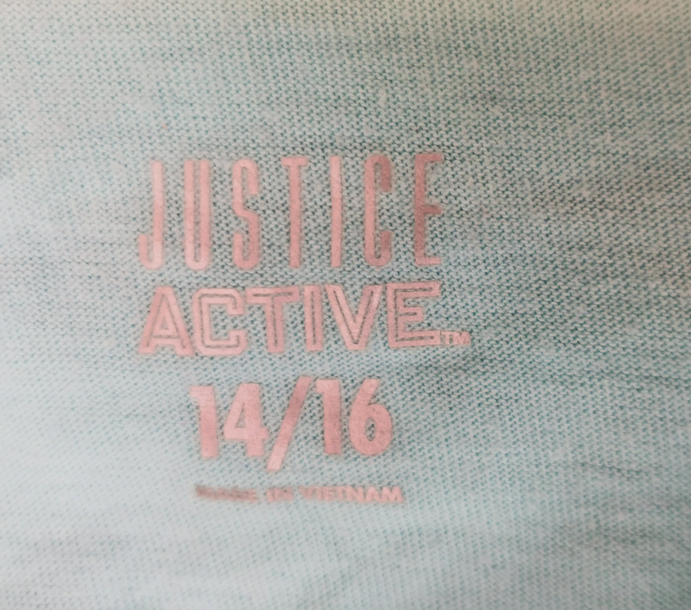 GIRL SIZE 14/16 YEARS - JUSTICE Active, Soft Pullover Hoodie EUC B15