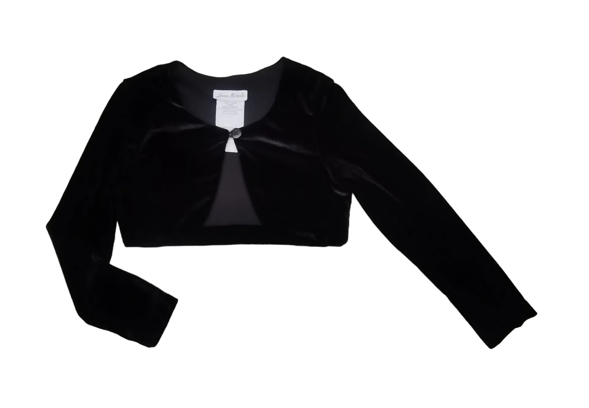 GIRL SIZE 7 YEARS - JONA MICHELLE, Black, Long-sleeve Dress Shrug EUC B32
