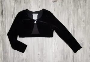 GIRL SIZE 7 YEARS - JONA MICHELLE, Black, Long-sleeve Dress Shrug EUC B32
