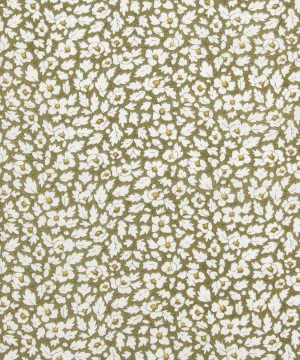 GREEN Feather Meadow 100% Tana Cotton Lawn by Liberty of London Fabrics