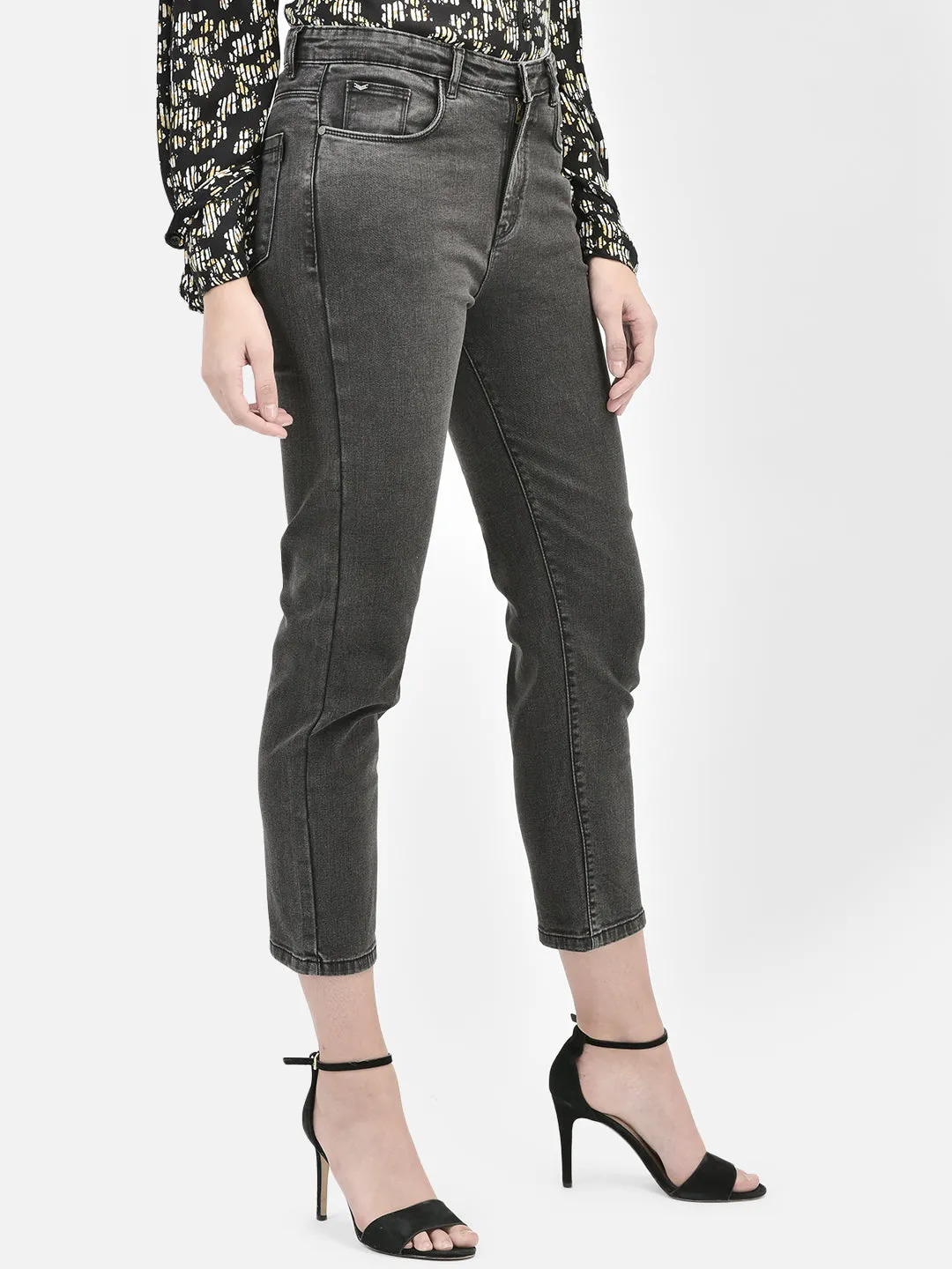 Grey Straight Jeans