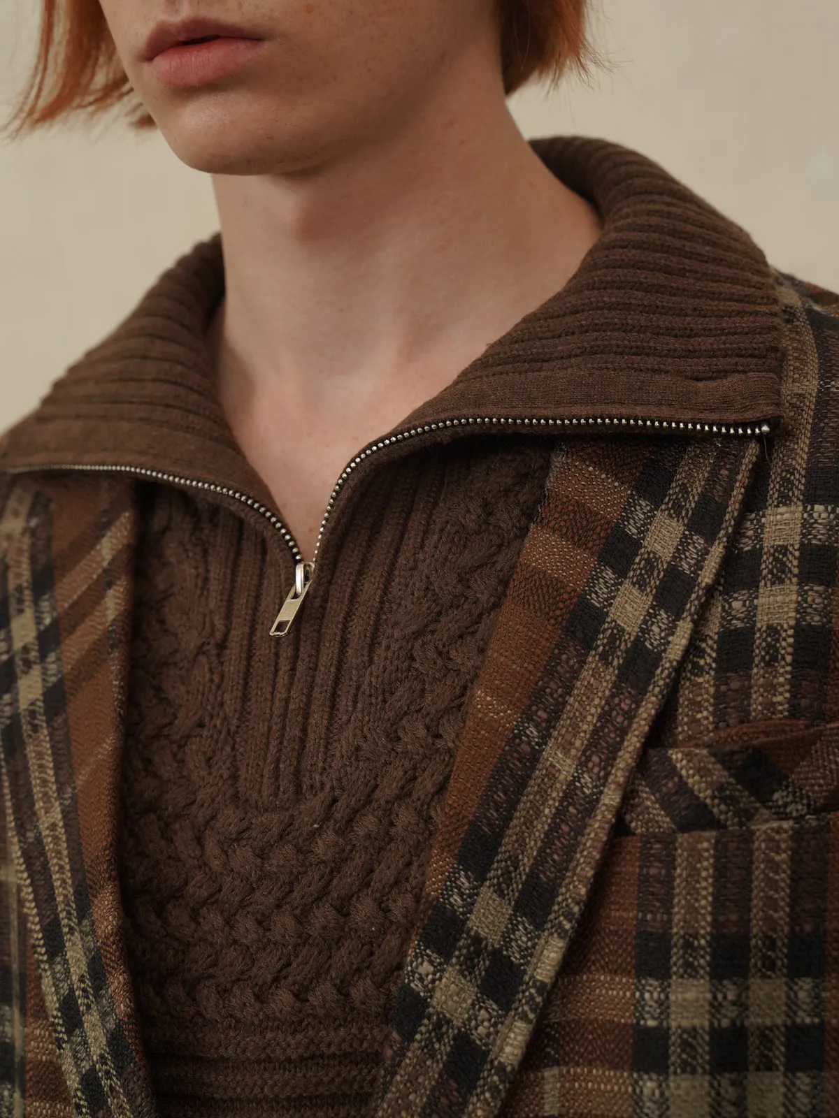 Half Zip Knit Sweater