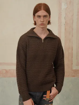 Half Zip Knit Sweater