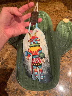 Hand painted feather