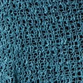 Handwoven Riva Knit Fringe Poncho