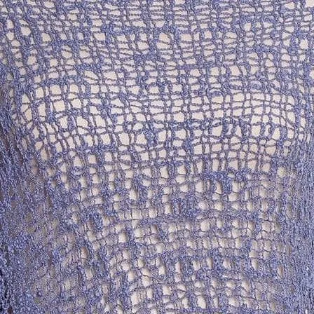 Handwoven Riva Knit Fringe Poncho