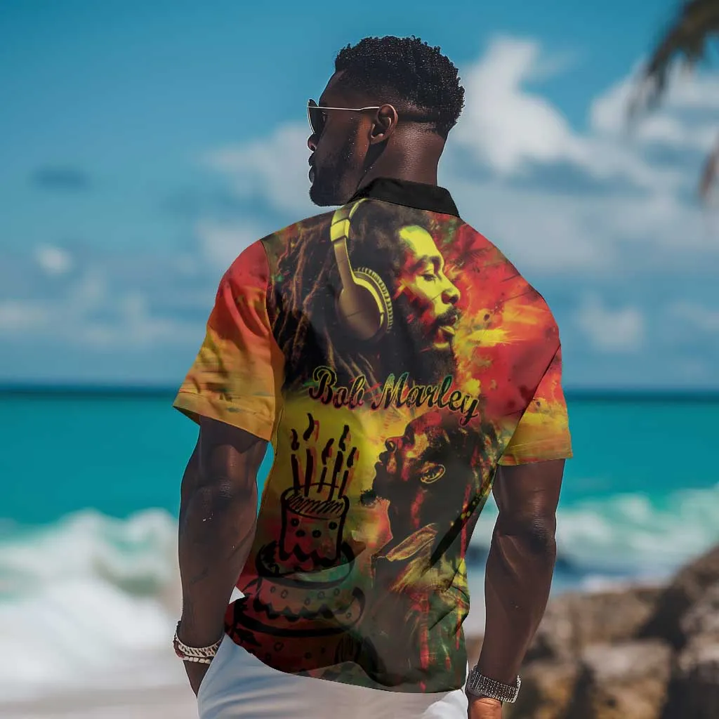 Happy Birthday King of Reggae Hawaiian Shirt LT9