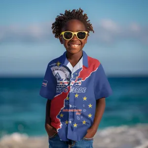 Happy Cabo Verde Kid Hawaiian Shirt 50th Anniversary of Independence LT15