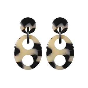 Haricot Small Light Tortoiseshell Earrings