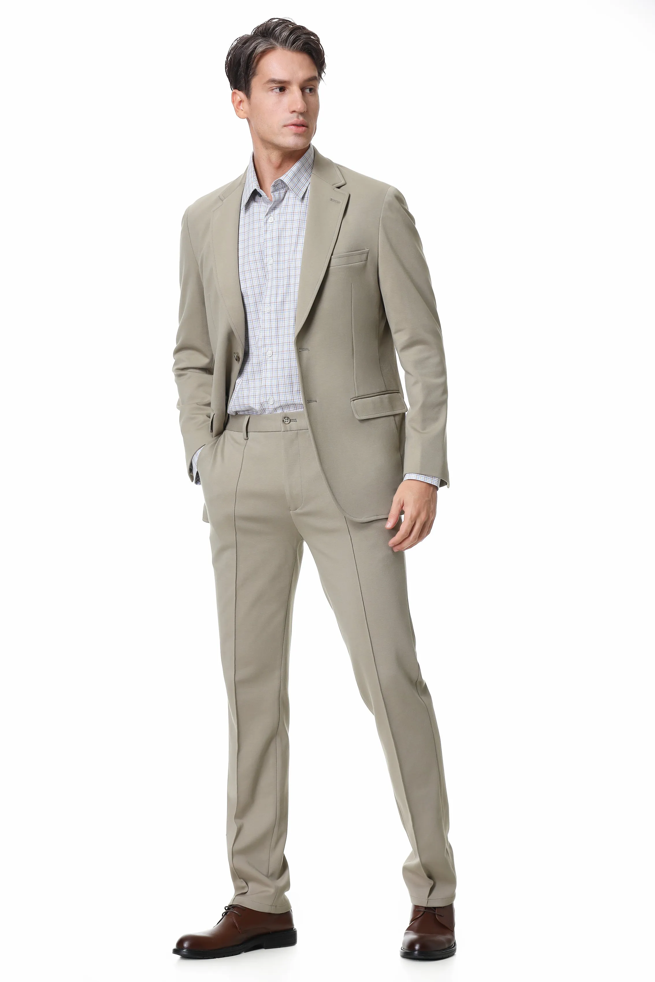 Hechter Paris X-Tech Stretch Suit Seperate Tan Jacket