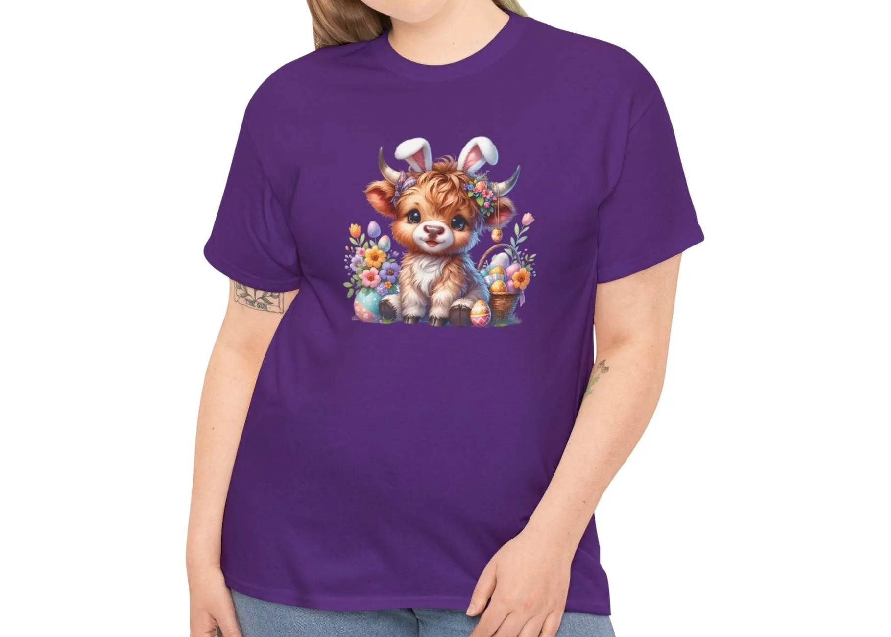 Highland Cow Easter T-Shirt