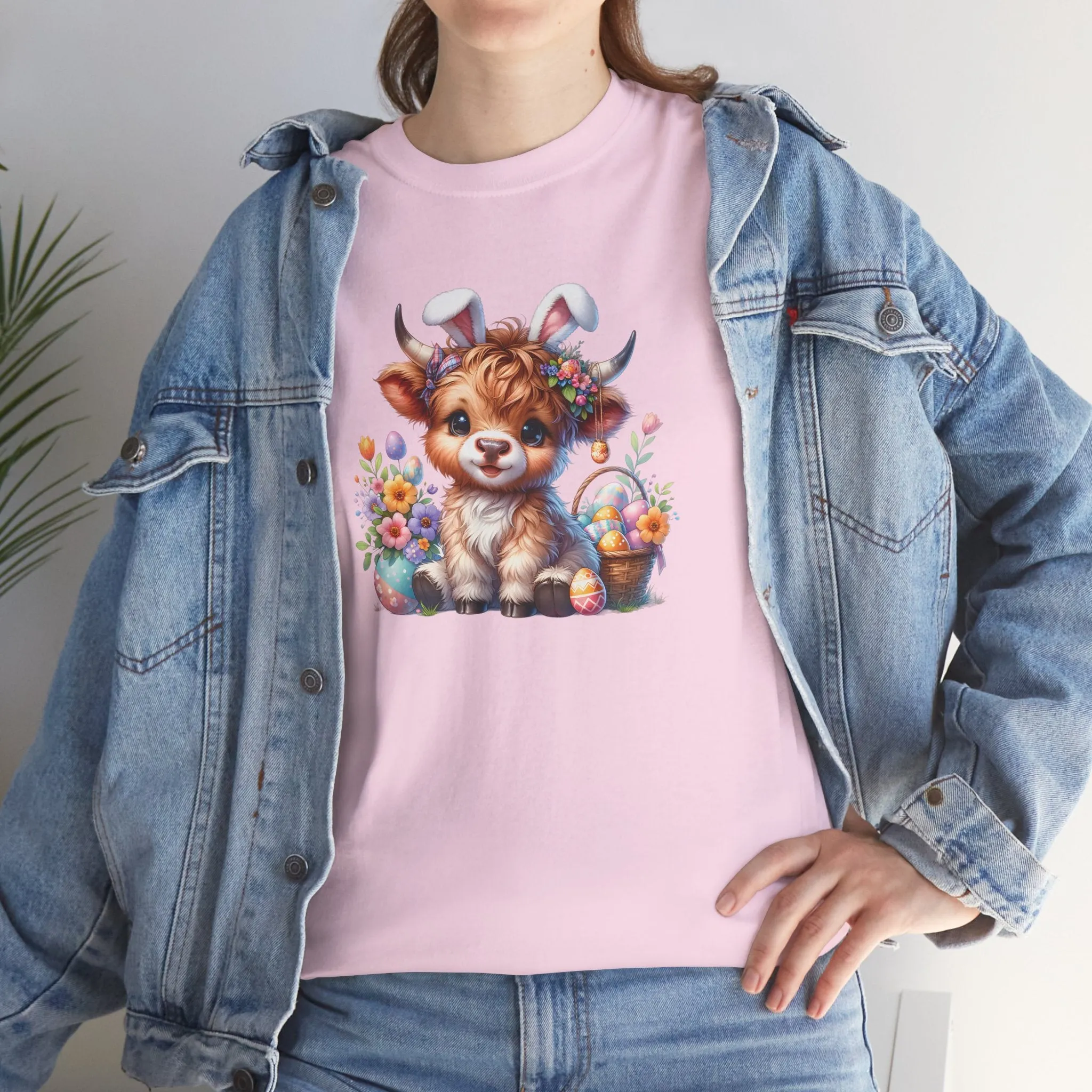 Highland Cow Easter T-Shirt