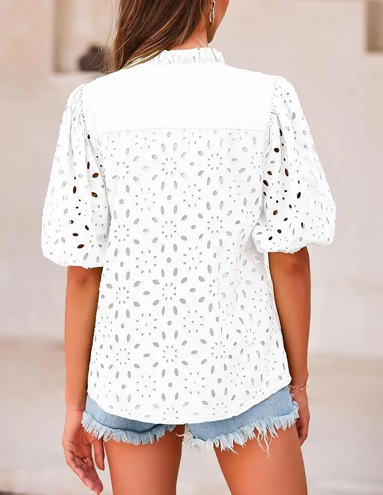 Hollow Lace Blouse
