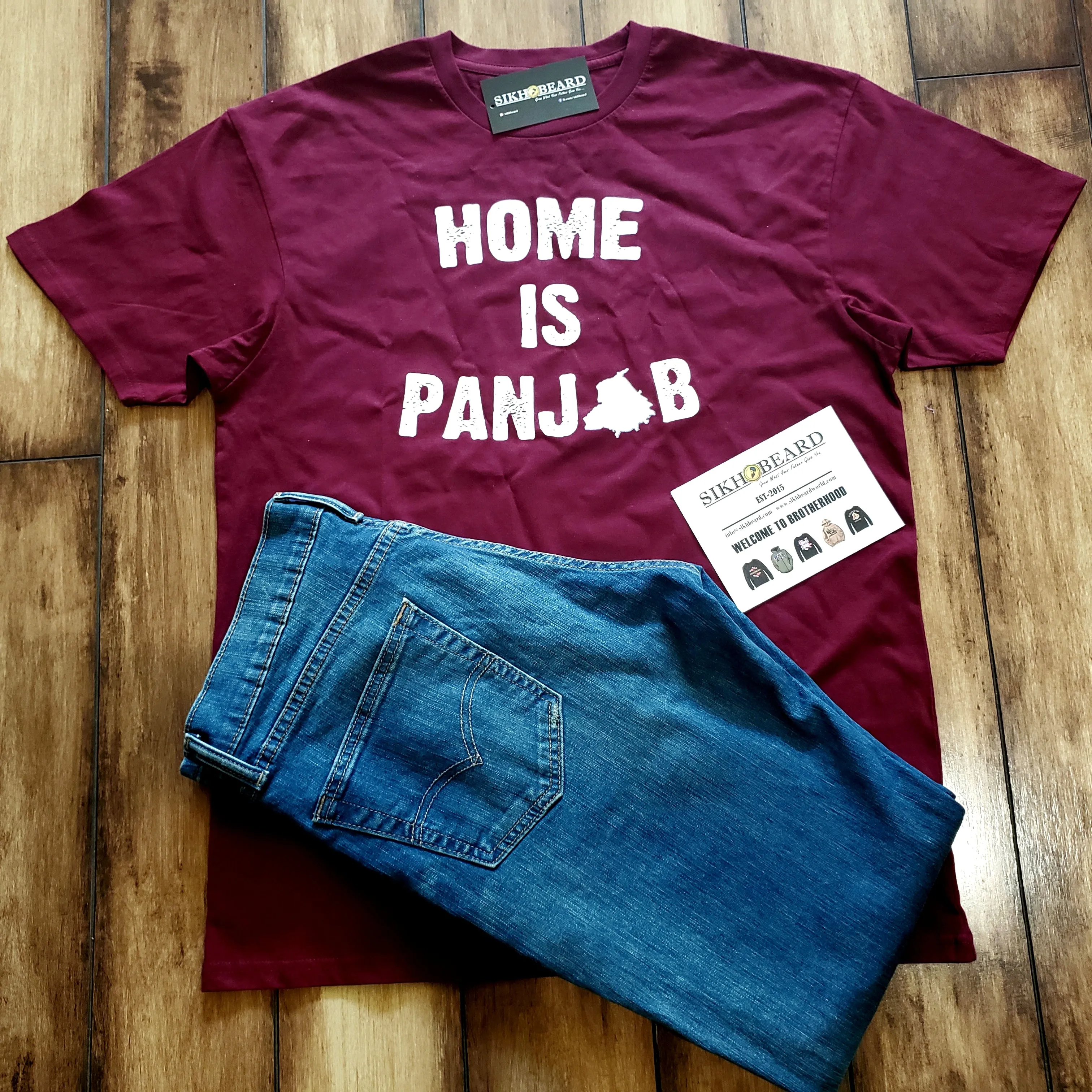 Home Is Punjab T-Shirt/ Full Sleeve