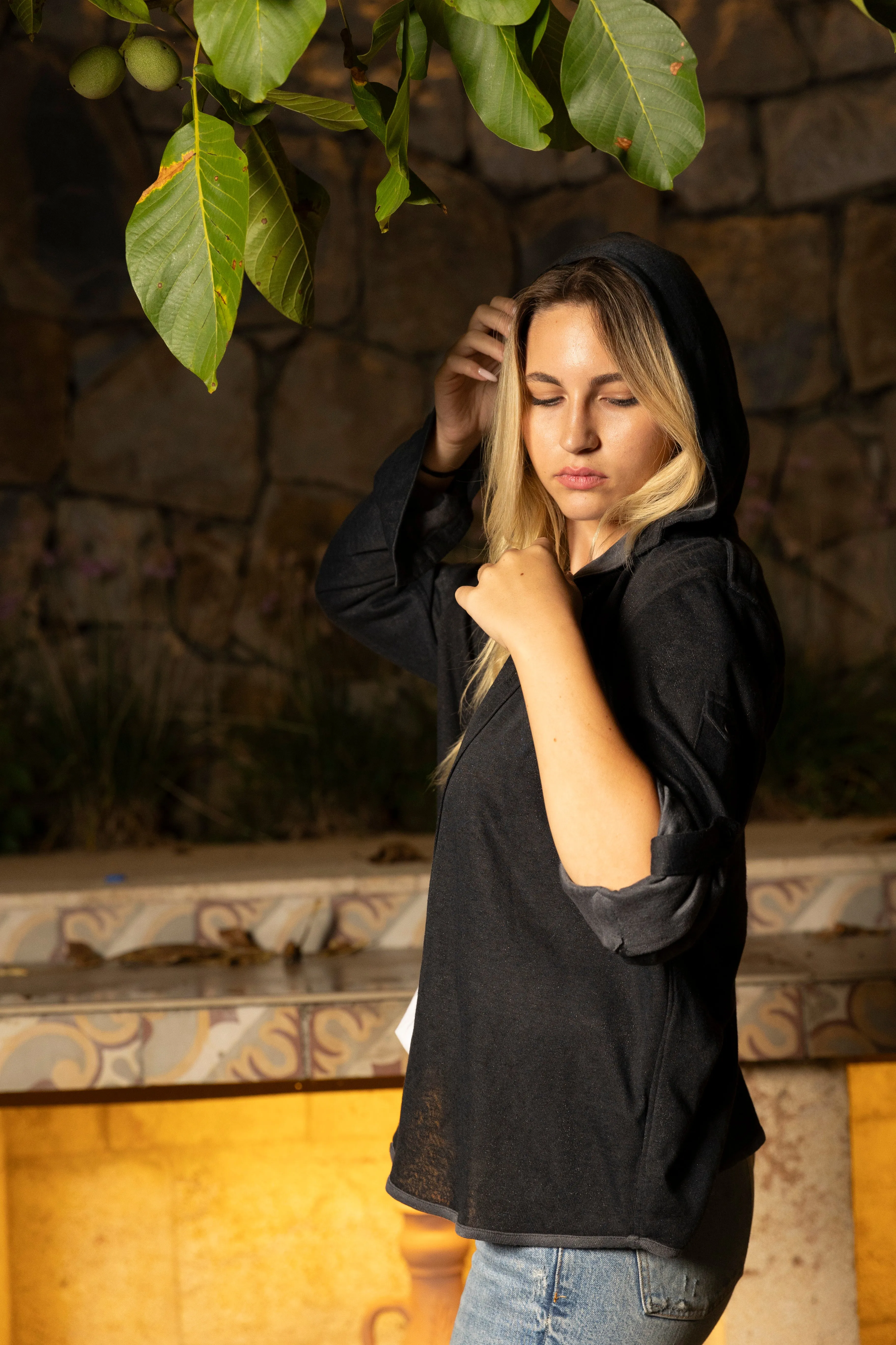 Hoodie Shirt - Black