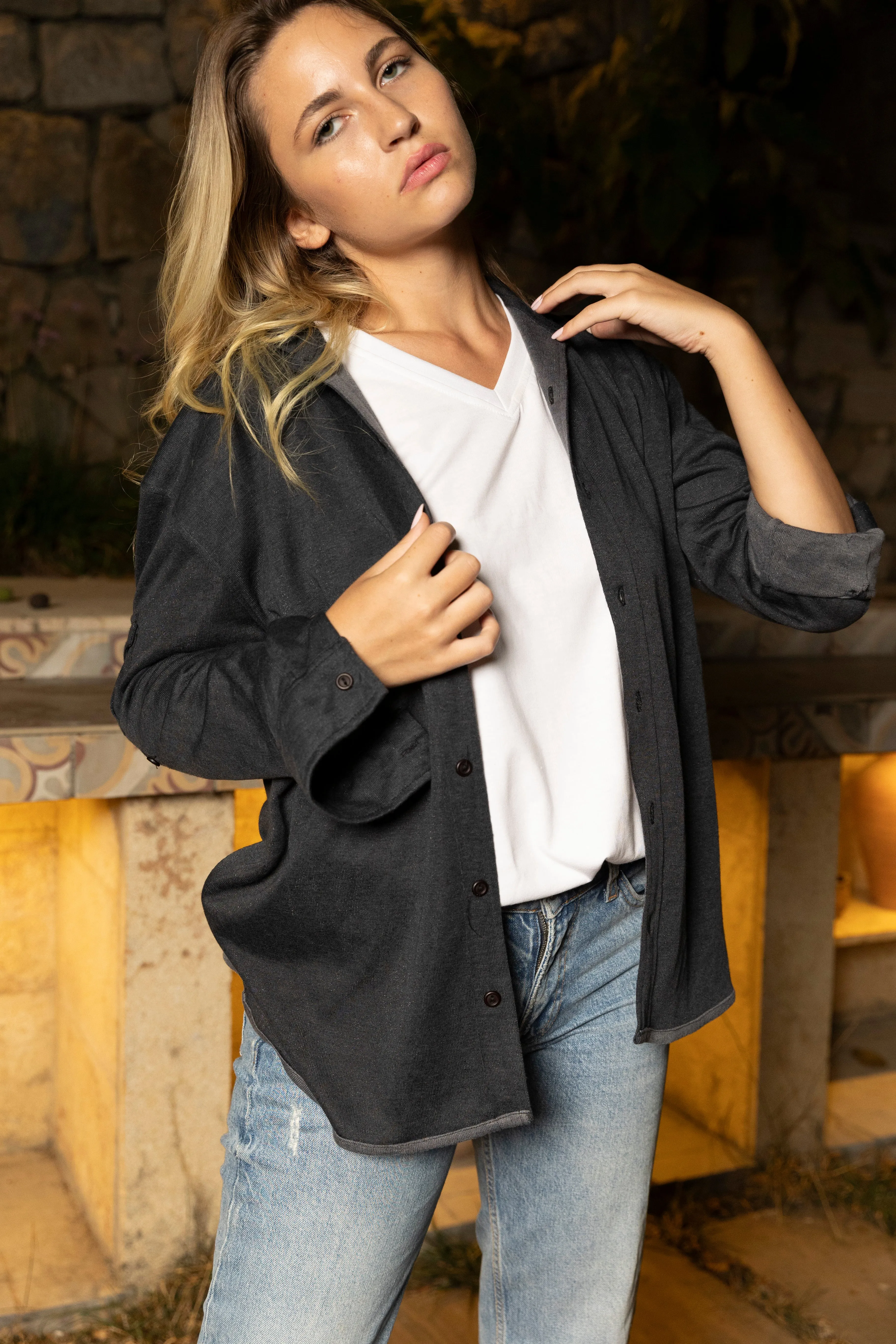 Hoodie Shirt - Black