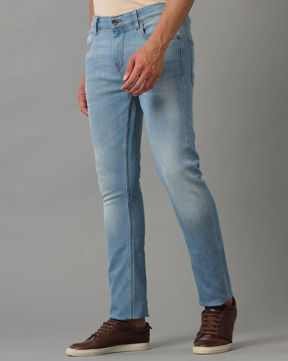 INDIGO TRACK SKINNY FIT JEANS