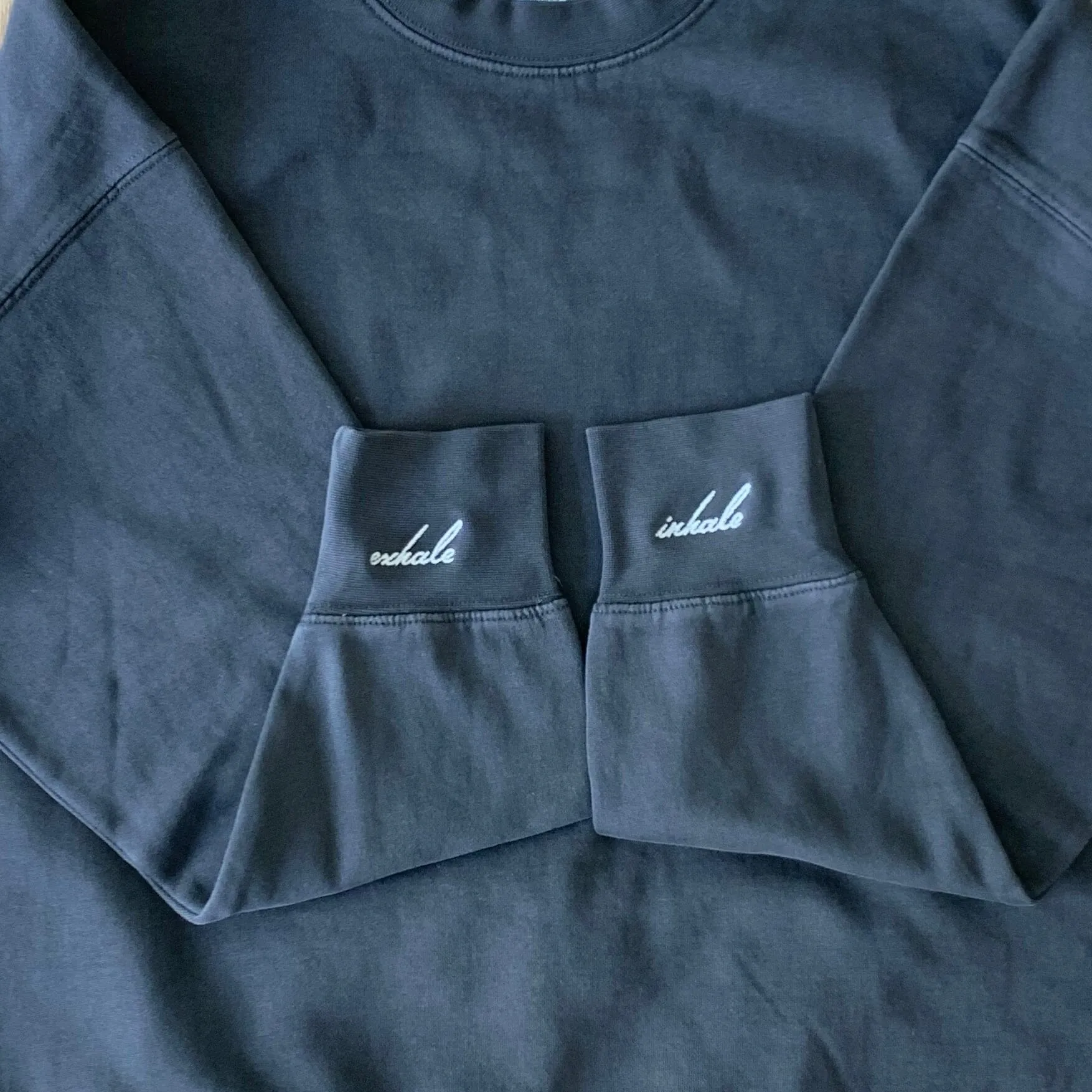 Inhale/Exhale Manifest Sweatshirt   Ink