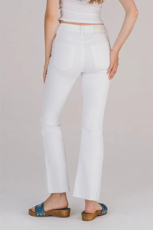 Inseam Flared White Denim