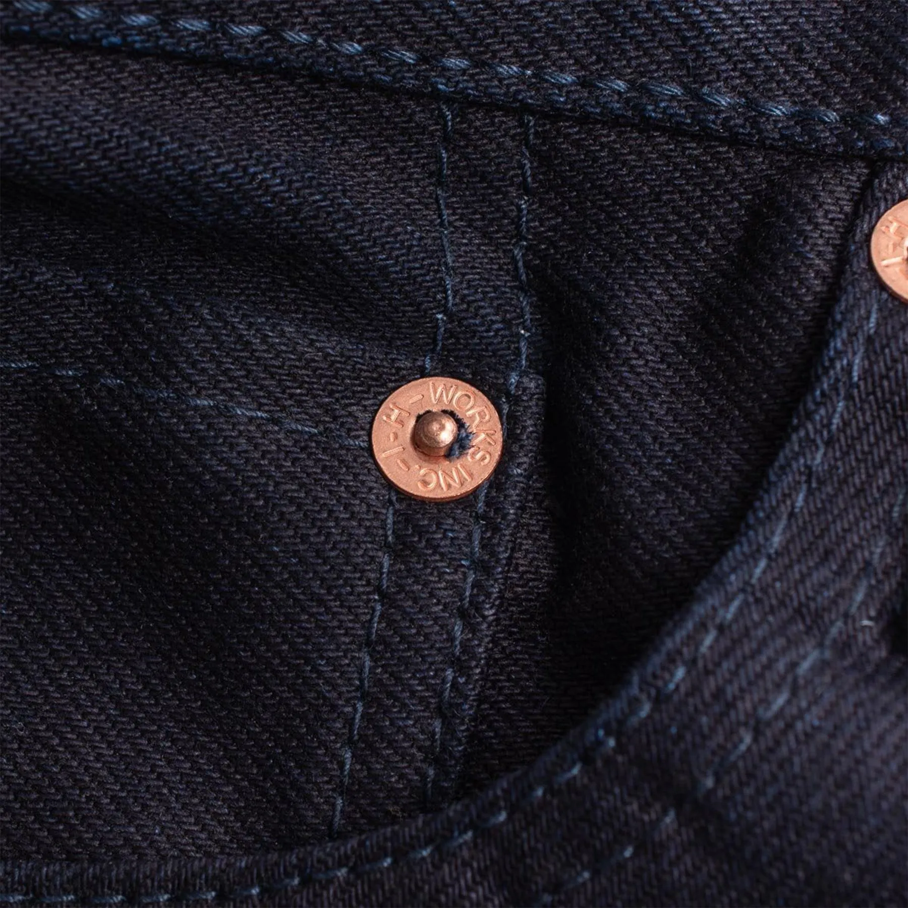Iron Heart IH-777S-142ib 14oz Slim Tapered Indigo/Black