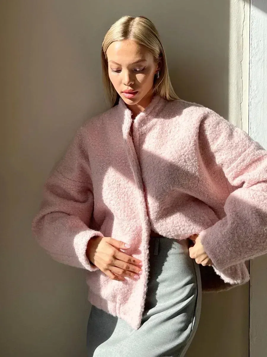 IVY | COMFORTABLE PINK CARDIGAN