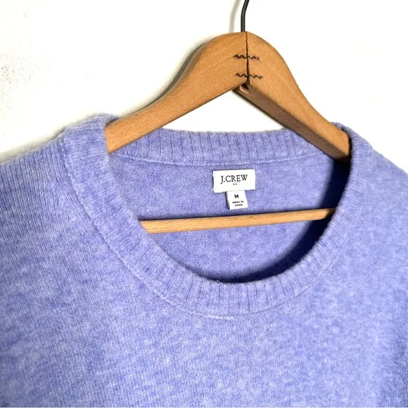 J. Crew Bundle of 2 Purple and Pink Crewneck Sweaters in Extra Soft Yarn Size M
