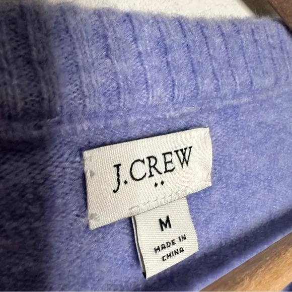 J. Crew Bundle of 2 Purple and Pink Crewneck Sweaters in Extra Soft Yarn Size M
