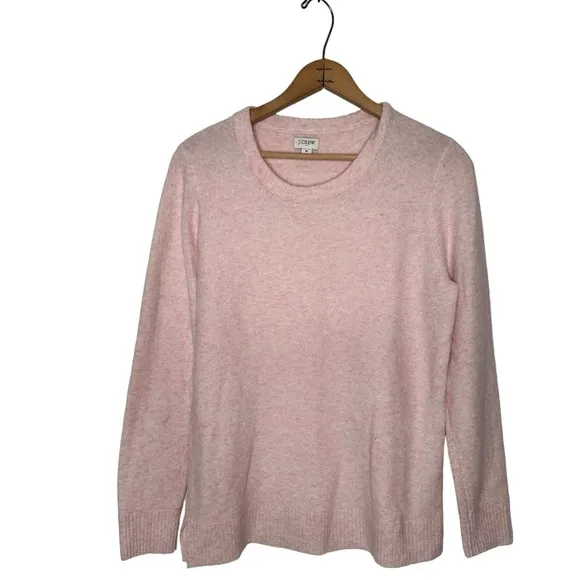 J. Crew Bundle of 2 Purple and Pink Crewneck Sweaters in Extra Soft Yarn Size M