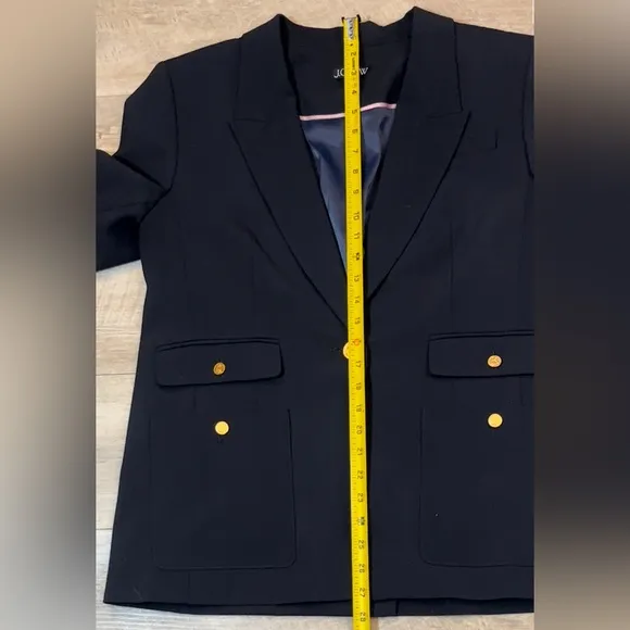 J. Crew Women’s Vivienne Blazer In Italian Four Season Wool Blend Size 12