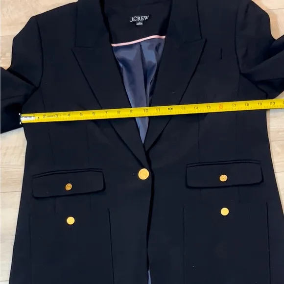 J. Crew Women’s Vivienne Blazer In Italian Four Season Wool Blend Size 12