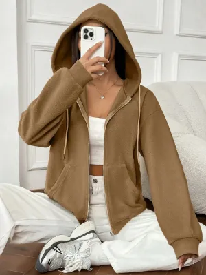 Jacket with hood and zip - Stylish design for modern women