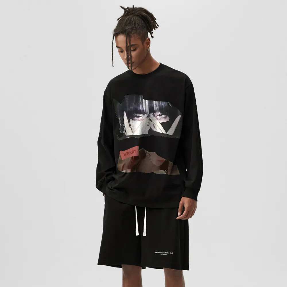 Japanese Girl Print Sweatshirt