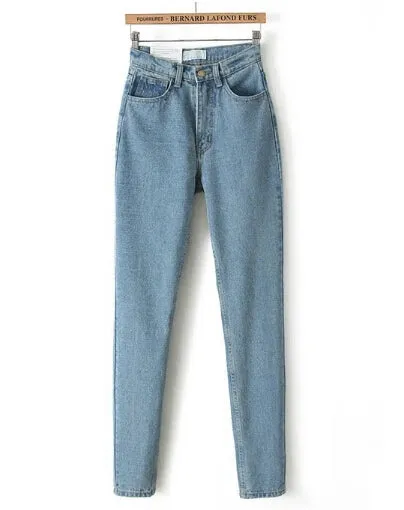 Jeans Black Pencil Casual, Pants Light Blue