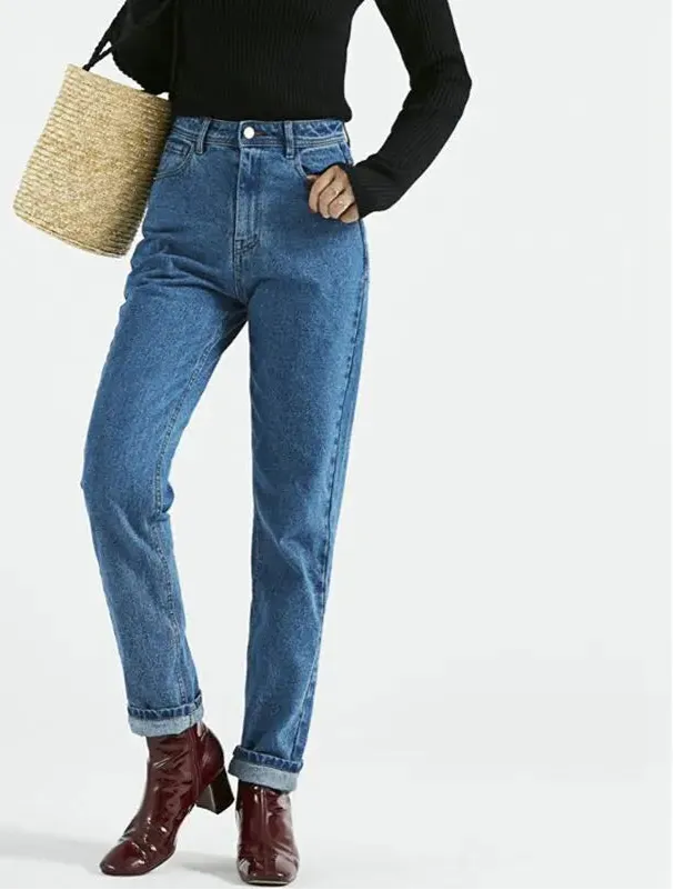 Jeans Black Pencil Casual, Pants Light Blue