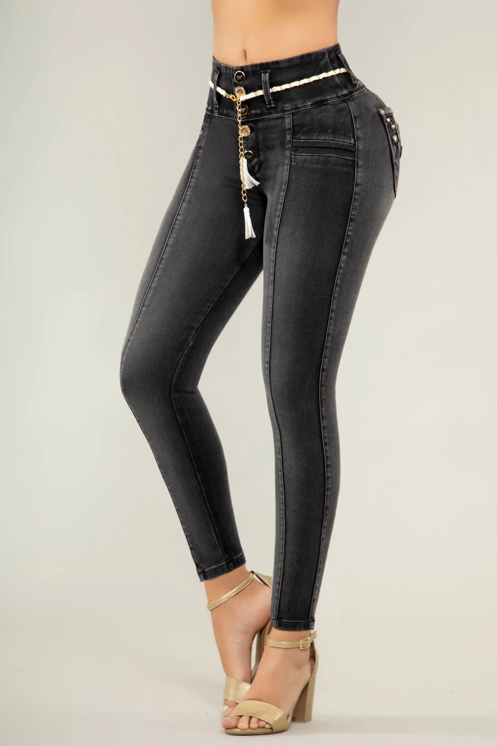 JEANS COLOMBIANOS PUSH UP GRIS TMESGS11024-26