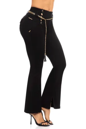 JEANS COLOMBIANOS PUSH UP NEGRO 6960