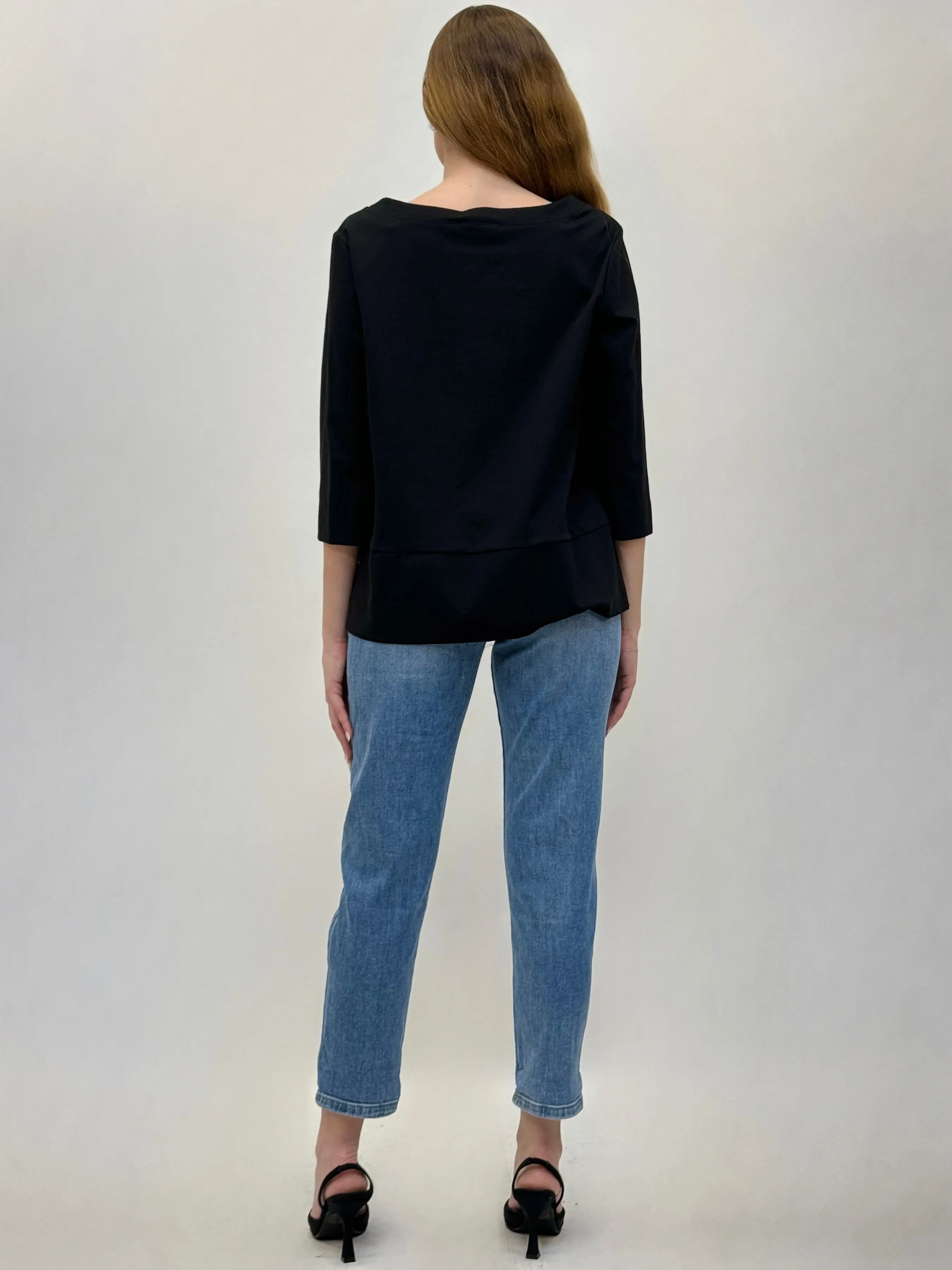 Jeans mum fit con cintura